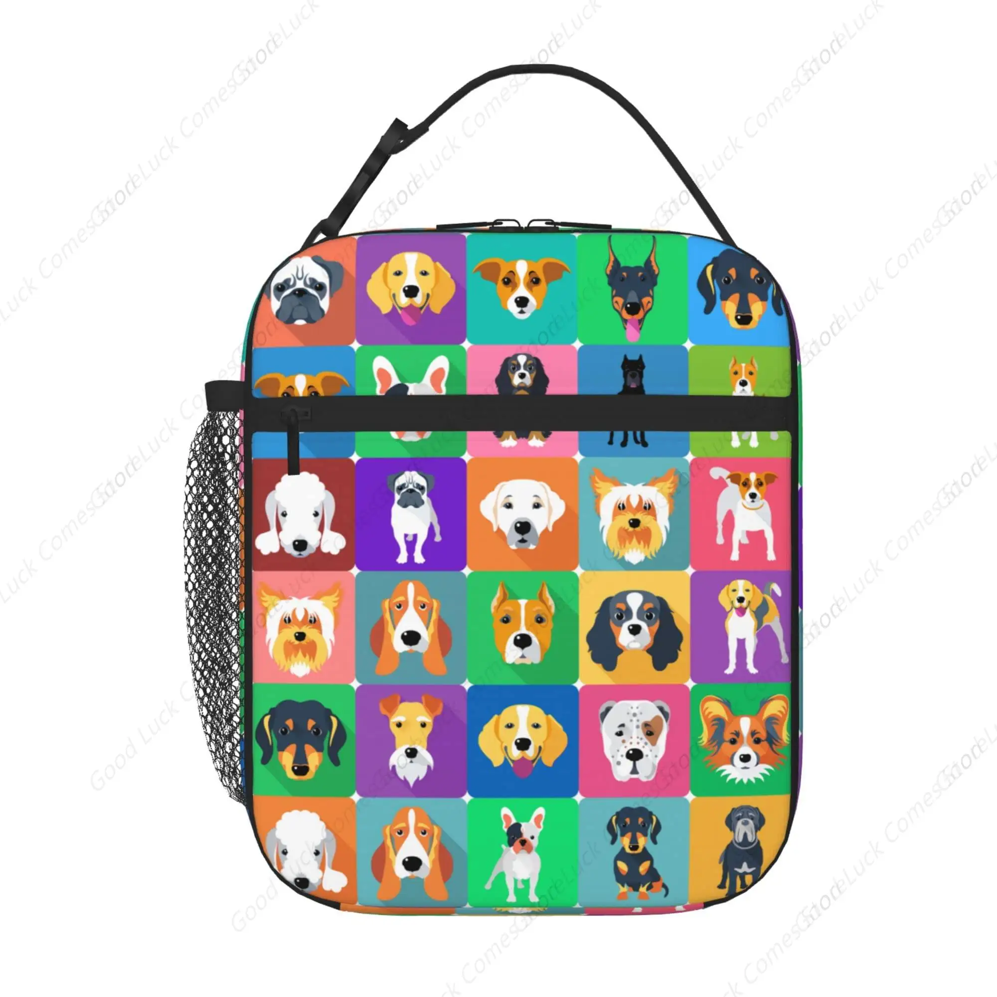 Cats Lunch Bag, Reusable Insulated Lunch Box Large Capacity Meal Tote for Kids Women Men Cooler Bag, Durability of Zippered Bag