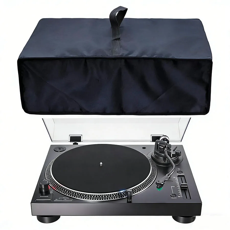 600D Oxford Cloth Record Player Dust Cover, Waterproof & Scratch-Resistant Turntable Protector, Universal Dust Cover