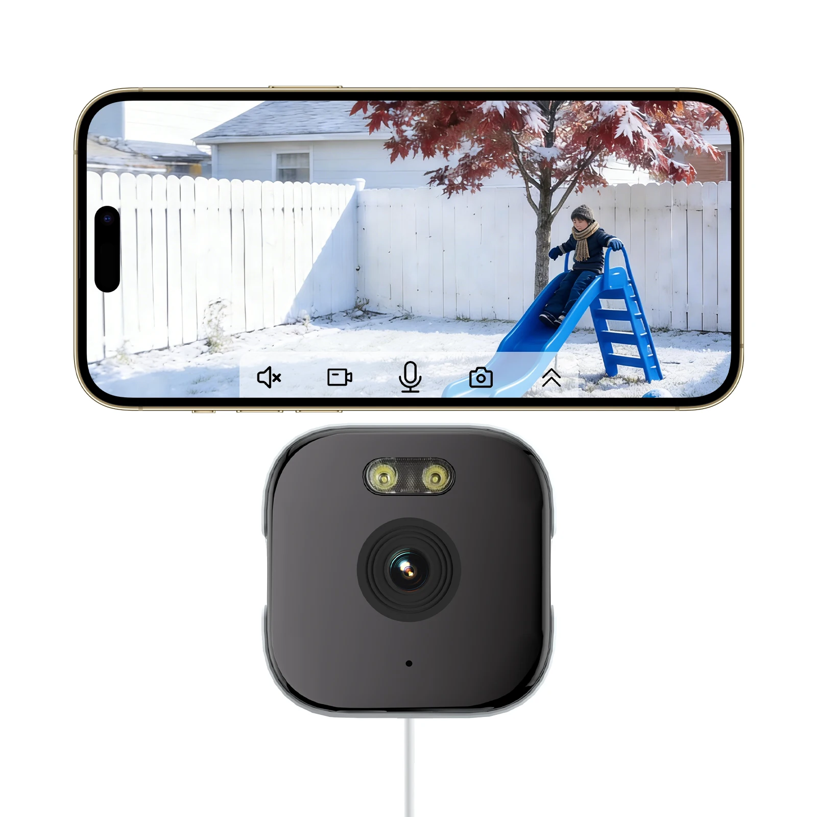 HEIYOUCAM Window Camera - Replaces Outdoor Cameras | 2.4/5GHz Wi-Fi | 3MP Resolution | Full-Color Night Vision Through Window | image 3