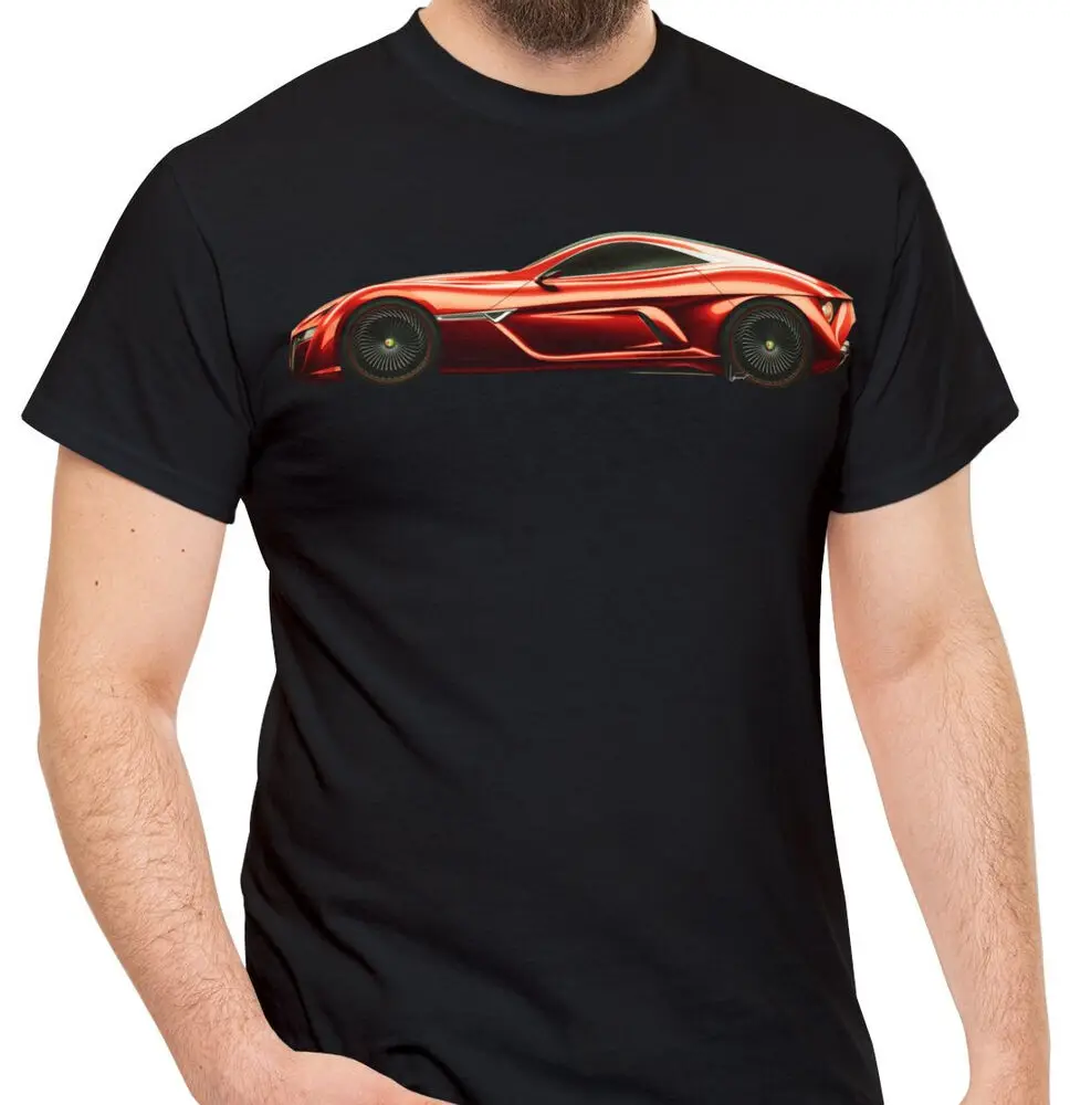 Alfa Romeo Concept Exotische Super Auto T-Shirt Voor Man Vrouw Korte Zomer Tees Luxe Merk