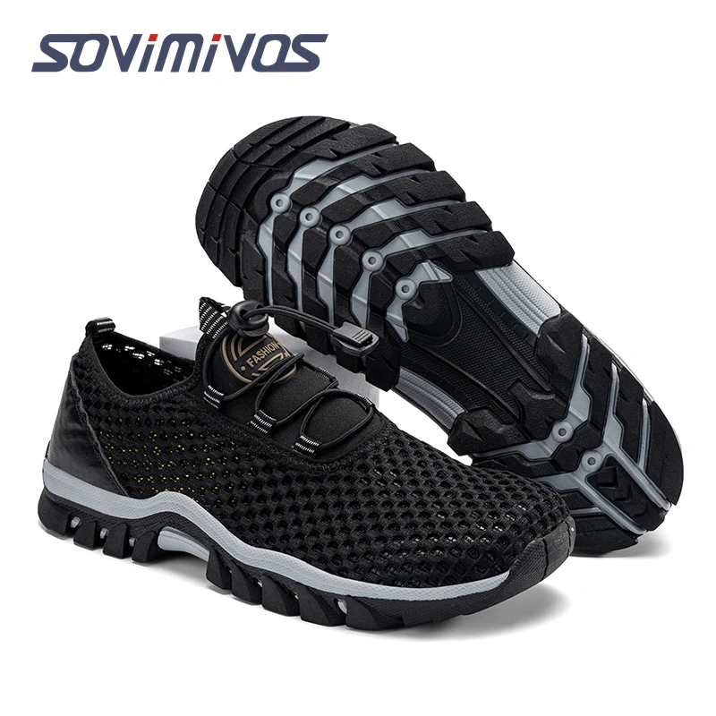 Zapatos de agua de secado rápido para hombre, zapatillas de playa para deportes acuáticos, buceo, senderismo, navegación, viajes, entrenador cruzado minimalista