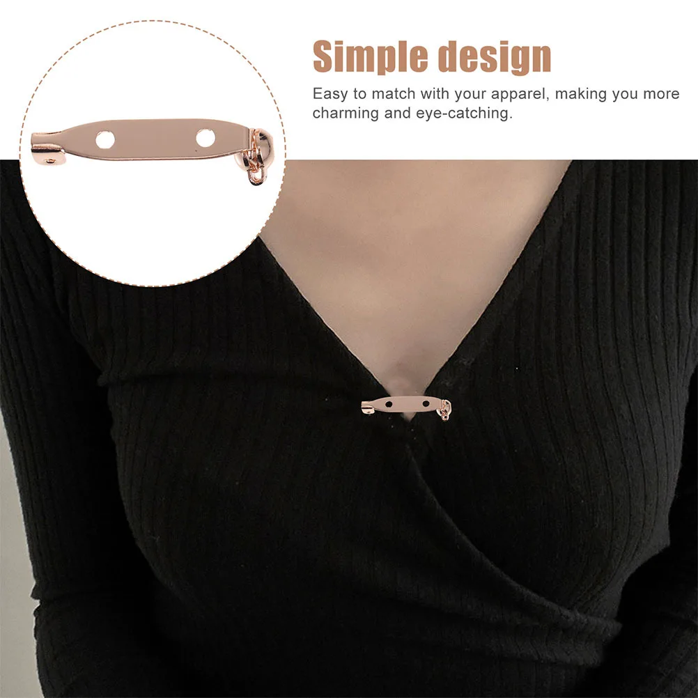 

10Pcs Copper Bar Pins DIY Brooch Safety Clasps Easy to Use for Crafts Making DIY Brooch Safety Pins Crafts Making Pins,