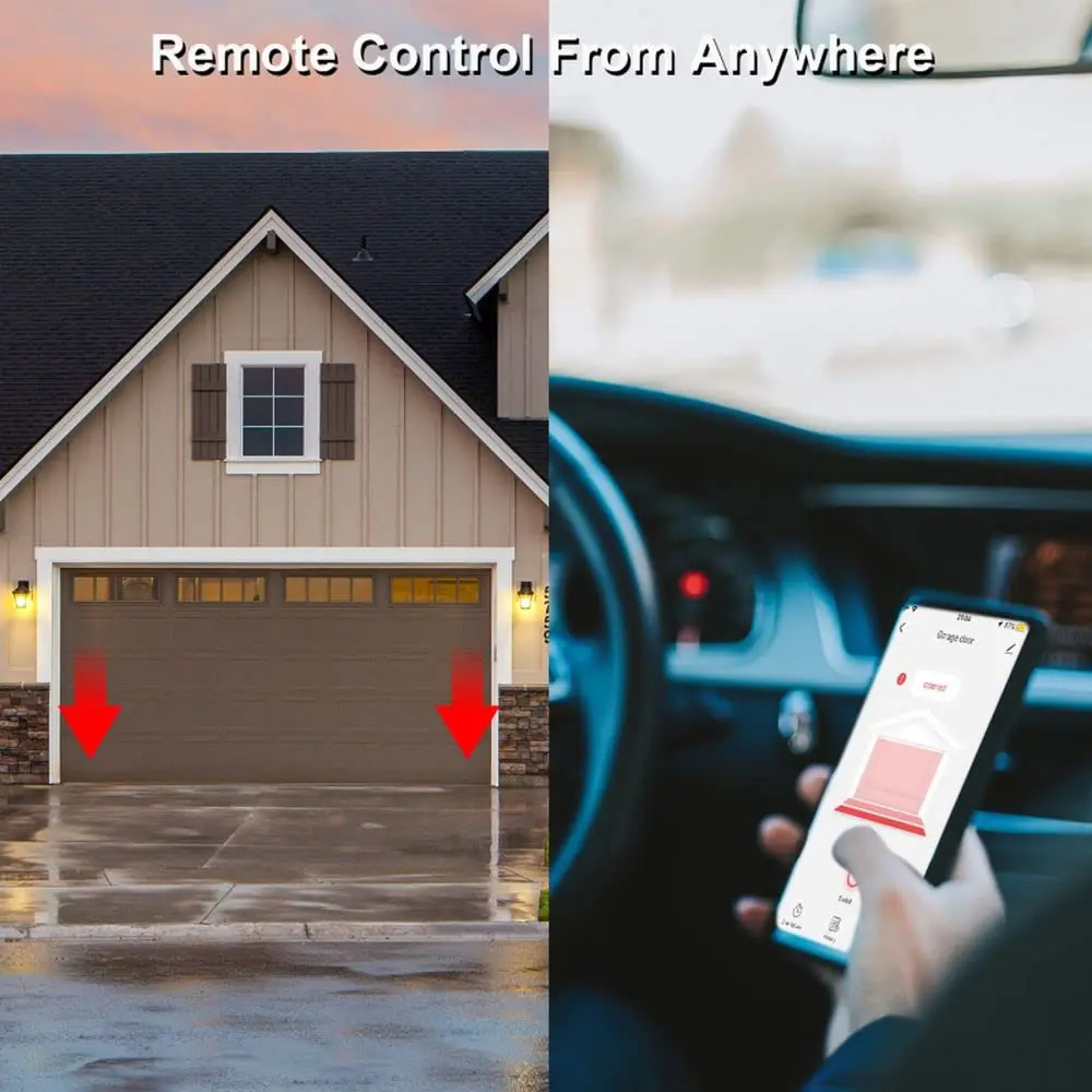 WiFi slimme afstandsbediening garagedeuropener Smart Life Tuya-app compatibel met Alexa Google Home IFTTT