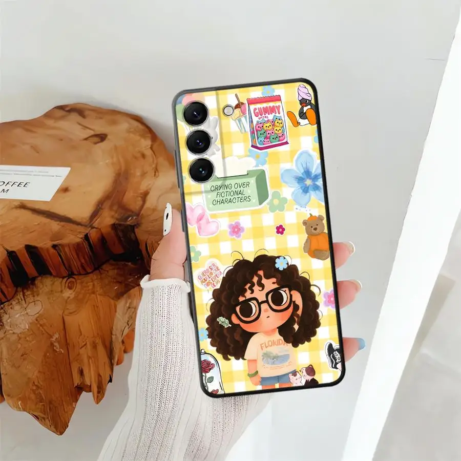 Cartoon Character Case for Samsung Galaxy A37 A73 A51 A25 A16 A23 A55 A53 A17 A06 A57 A15 A05 A52 A36 Phone Cover A12 A70 A41