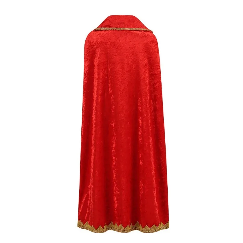 Corona Mantello Velluto Costume Da Re Per Bambini - Corona E Mantello Corona Mantello Velluto Costume Da Re Per Bambini - Corona E Mantello