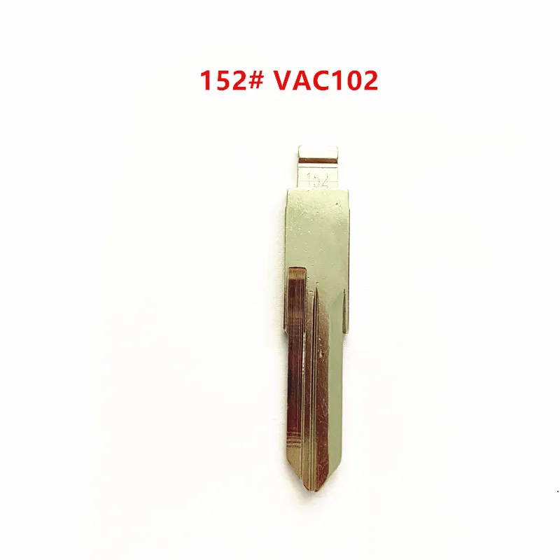 10pcs Metal Blank Uncut Flip 152# VAC102 53# NE72 NE73 153# HU136 for RENAULT KEY FOR KD VVDI Remote Key