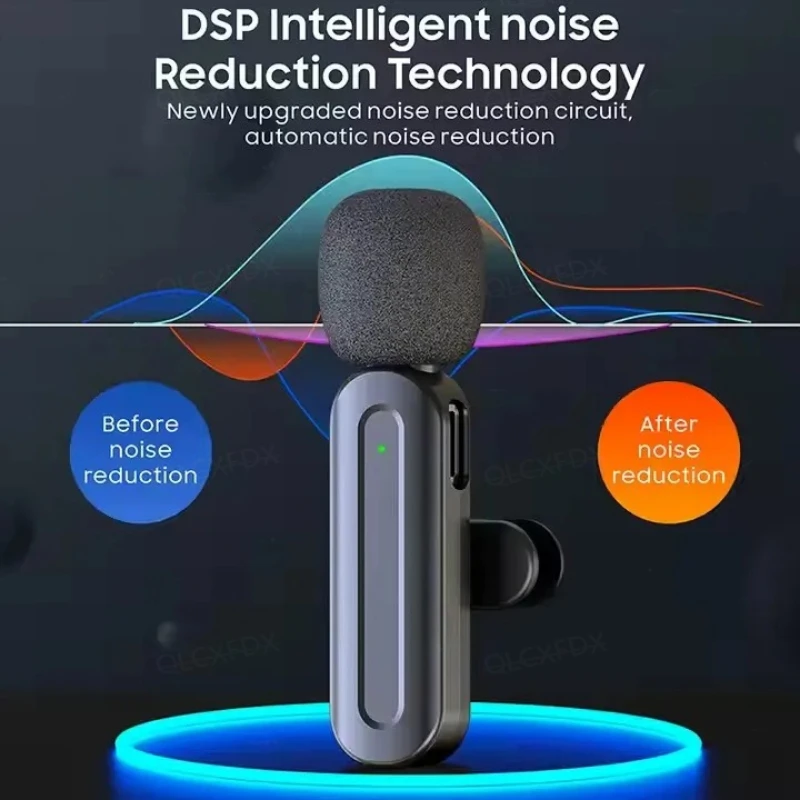 SX26 3 IN 1 อัพเกรด Lavalier ไมโครโฟนลําโพงสําหรับการบันทึกวิดีโอไมโครโฟนไร้สายบลูทูธสําหรับ Tiktok Live Broadcast