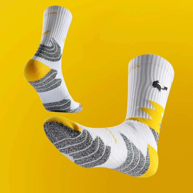 Veidoorn chaussettes de Sport de haute qualité pour hommes longueur mi-mollet chaussettes de basket-ball de course épaissir antidérapant Camping bas de cyclisme