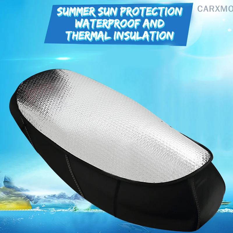 Motorcycle Sun Protection Heat Insulation Seat Cushion Electric Vehicle Dustproof Seat Cushion Cover