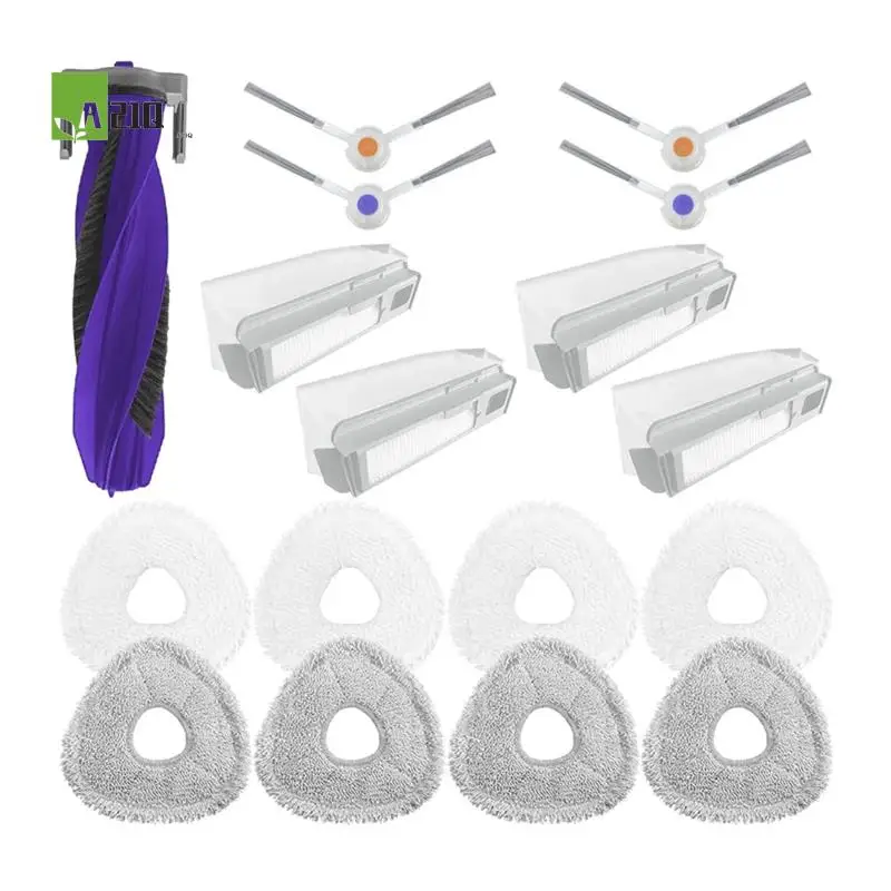 

A21Q -Accessory Set For Narwal Freo X Ultra / Narwal J4, J4 Lite Replacement Parts Main Side Brush Filter Mop Cloth