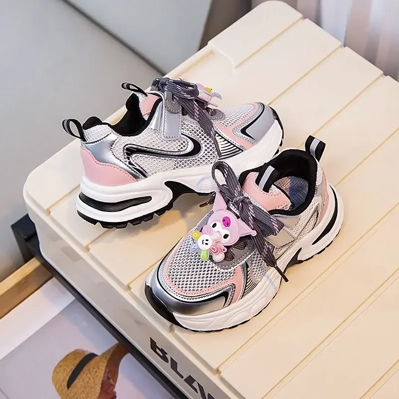 Girly Heart Kawaii Sanrio Anime Ins Fashion Summer Children Soft Board Shoes Cute Cartoon Fashion Sports Sneakers regali per bambini