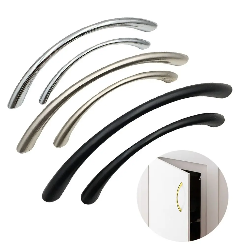 Fashion Zinc Alloy Curved Handles Multifunctional Hardware Cabinet Knobs Furniture Drawer Pull Handles Cupboard