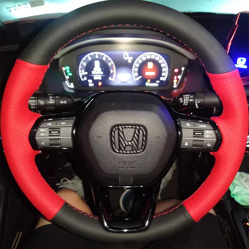 Customized Car Steering Wheel Braid Cover for Honda Civic 11 2020-2026 Accord CRV CR-V HRV ZRV 2023-2026 Breeze 2025 Pilot 2023