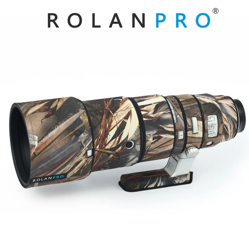 ROLANPRO Waterproof Lens Coat For FUJI FUJINON XF 500mm F5.6R LM OIS WR Camouflage Lens Cover Guns Case Lens Protective Sleeve