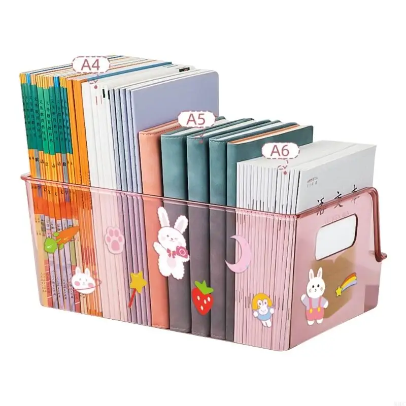 M3GC Desktop Transparent Book Storage Desk Desk Bookshelf Office Holder