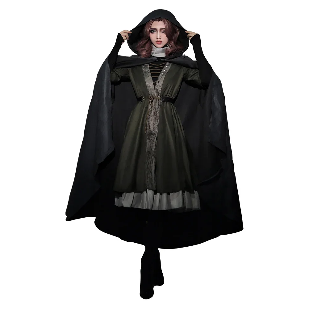 Melina Cosplay Fantasie Mantel Jurk Riem Pakken Game Er Kostuum Vermomming Volwassen Vrouwen Rollenspel Fantasia Outfits Vrouwelijke Halloween