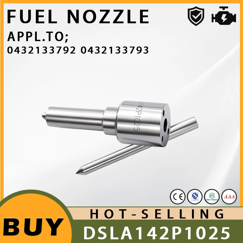 DSLA142P1025 White Needle Diesel Spray Nozzle With Flat Head For Engine Fuel Injection And Nozzle Replacement `LJ1227-