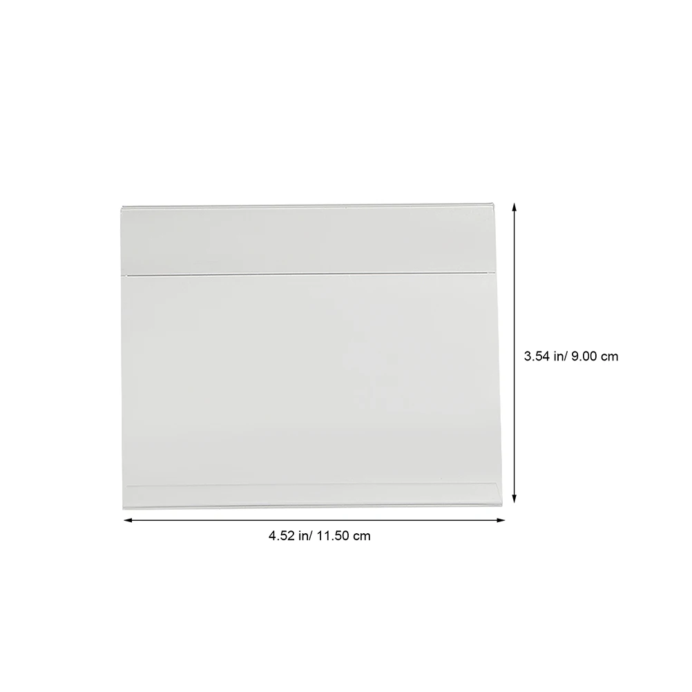 

3 Pcs Acrylic Price Tag Display Holder 110x85mm Flyer Card Rack for Market Sign Practical OEM Frame Mini Label Stand