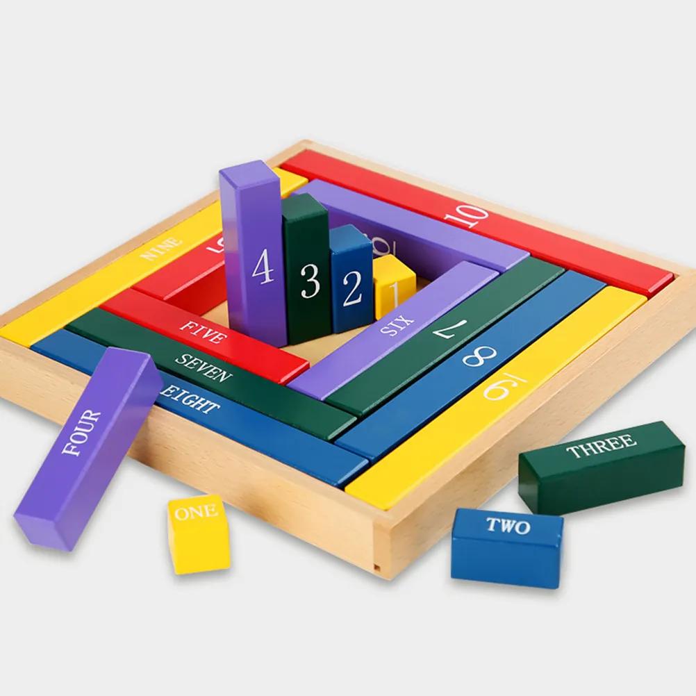 

1 шт. Набор цветных деревянных счетных палочек для раннего развития, обучения счету в детском саду