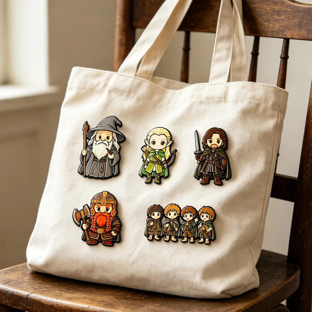 5/10pcs Cool Anime Movie Figures Enamel Pins Cartoon Brooch Lapel Pin Badge on Backpack Clothing Accessories Fashion Jewelry view 6