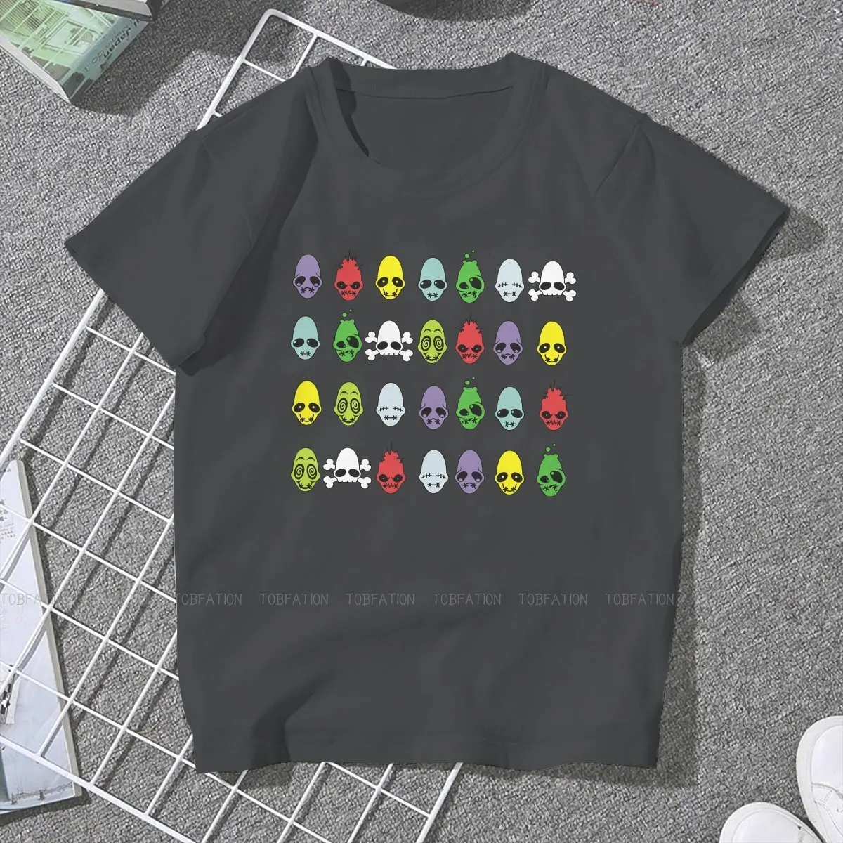 Mudokon Face Emotions TShirt For Women OddWorld Game Tops Style Lady T Shirt 5XL Homme Print Loose