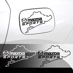 1PC New Car Sticker PVC Car Fuel Tank Cap Decorative Sticker For Mazda 2 3 5 6 7 Axela CX5 CX3 CX4 CX30 CX9 Atenza Demio RX7 MS