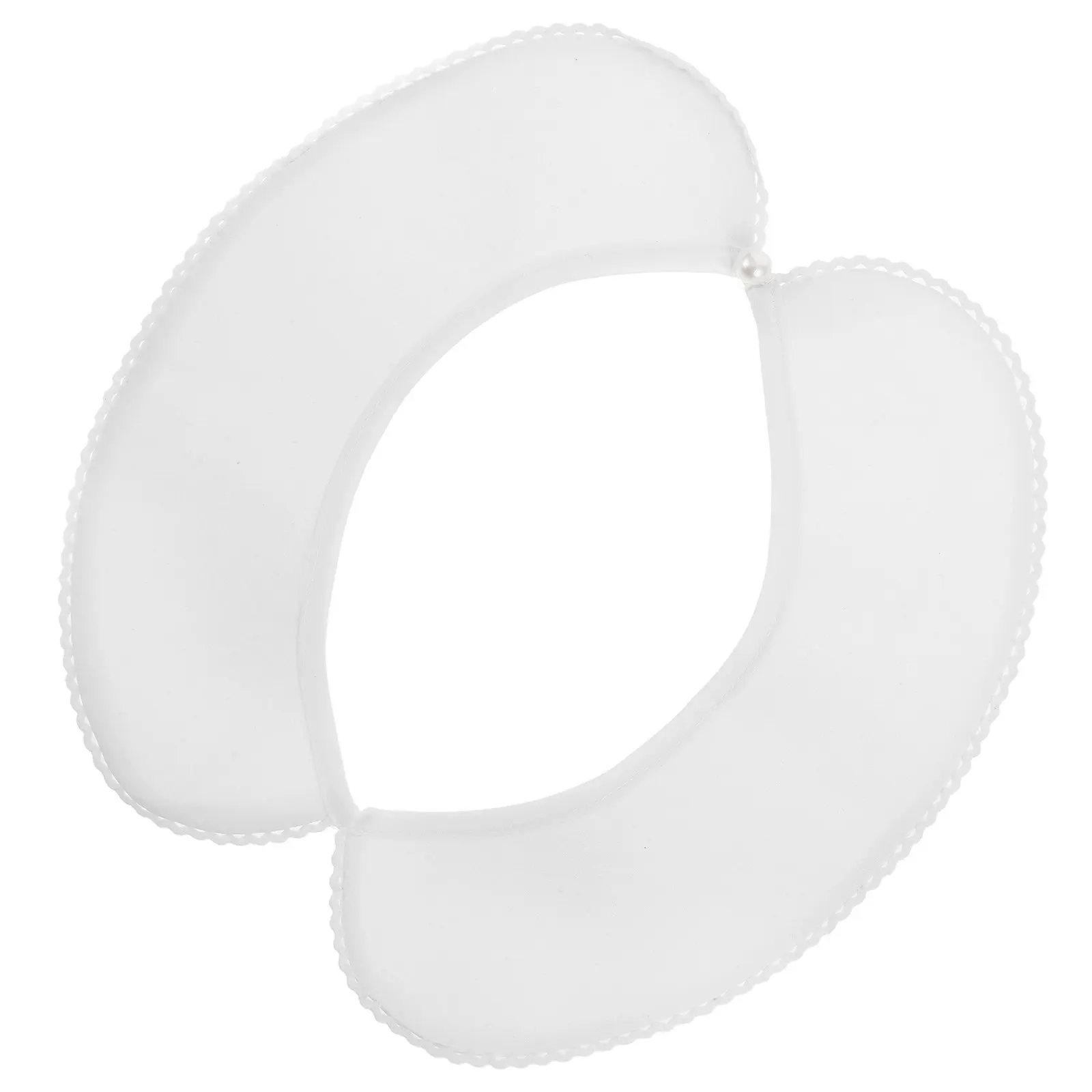 

White Lace False Collar Women Detachable Cotton Soft Breathable Autumn Pleated Elegant Fake Shirt Collar