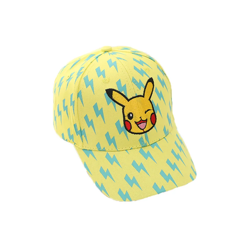 2023 Best Pokemon baseball cap Pikachu Children\'s Hat Duck Tongue Hat Pocket Monster Anime Sun visor Outdoor Sports Gifts