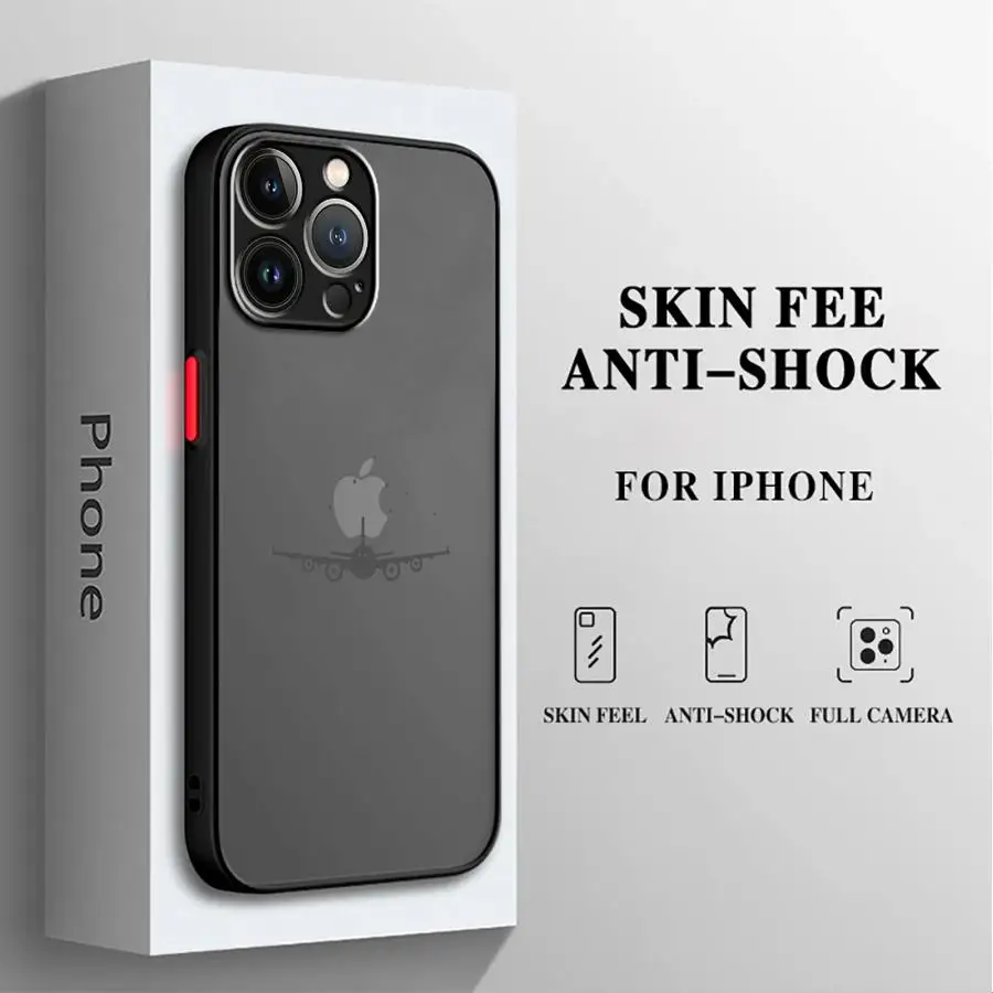 Premium Airplane Pattern Phone Case for Apple iPhone 16 14 Pro XR 15ProMax 13 Mini SE 7 8 Plus 12 11 Pro XS Max 14 Cover Hard PC view 3