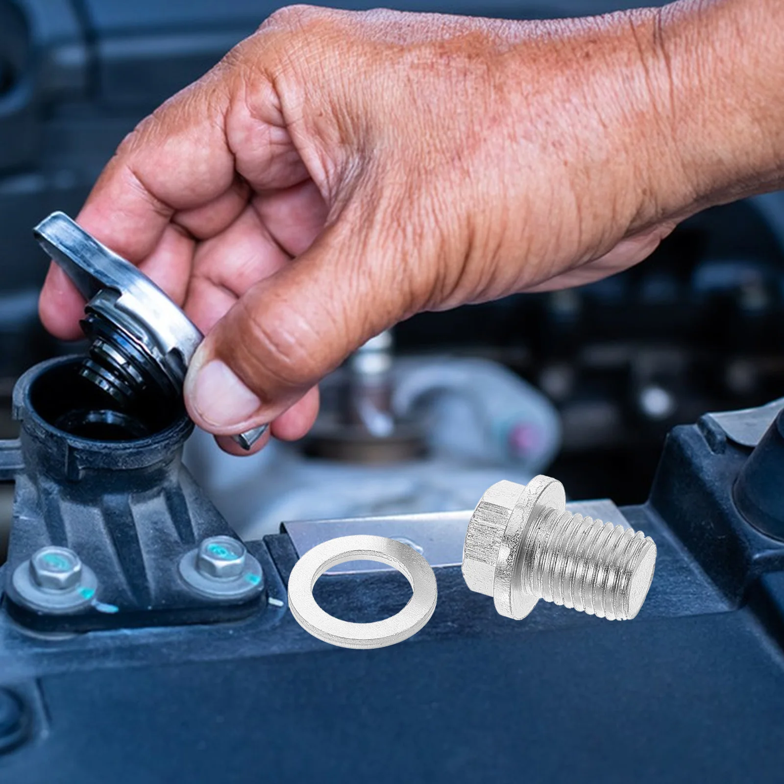

Engine Drain Plug Replacement *1.5 Durable Leakproof Oil Drain Screw Washer Bolt For Car Engine Oil Pan Transmission Plug