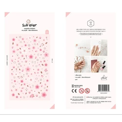 Suwillie Mini Sakura pegatinas de uñas, suministros de papelería, diario, álbum de recortes, marca de importación coreana