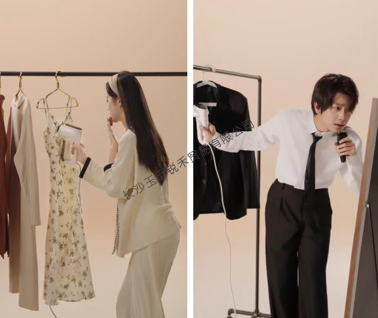 เตารีดไอน้ำไฟฟ้าแบบพกพาพร้อมระบบกำจัดไรฝุ่นและระบบดูดฝุ่นในตัวสำหรับการเดินทางและใช้ในบ้าน