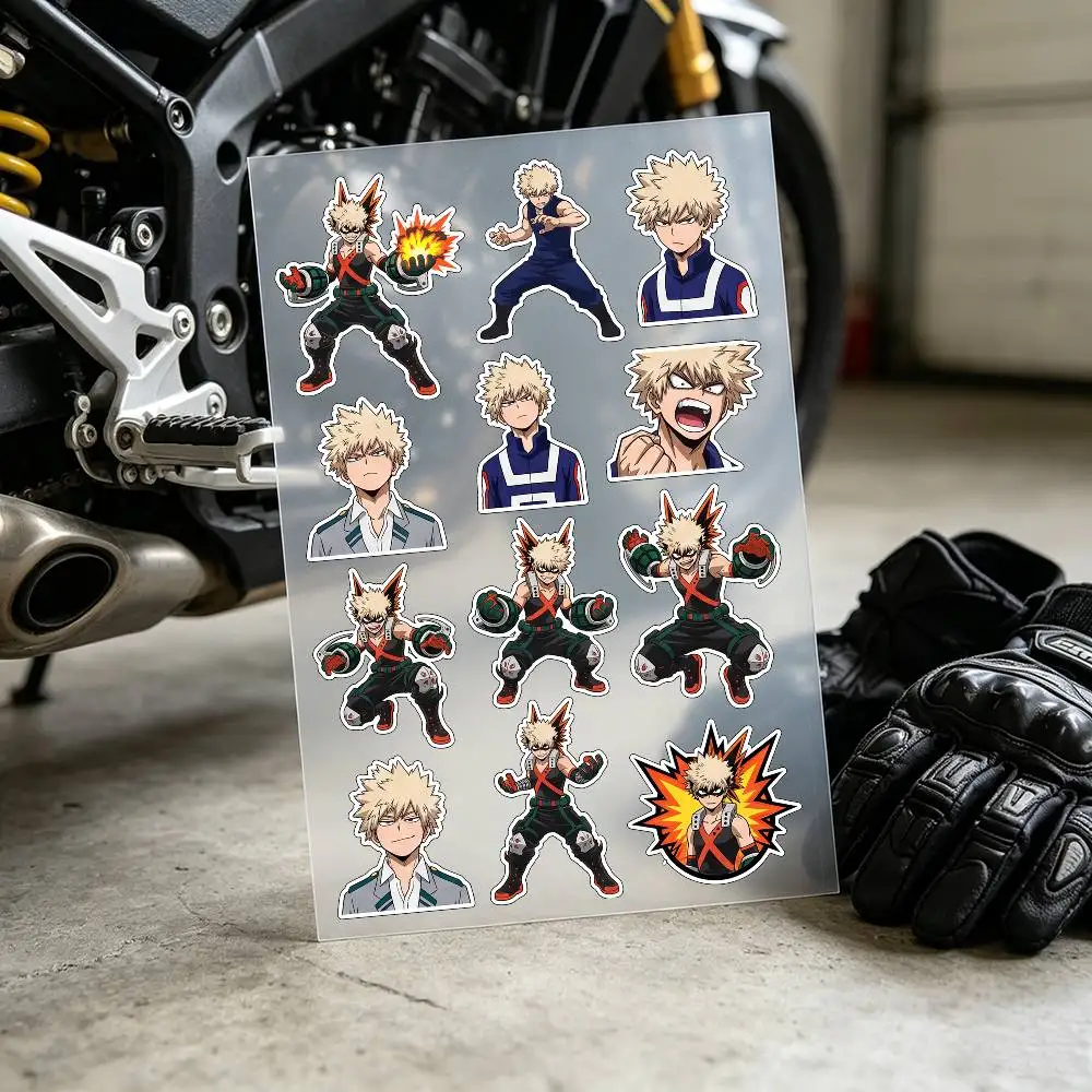 Bakugou Katsuki Stickers Auto Body Bumper Windows Motorcycle Laptop Walls Vinyl Decal Car Tuning Accessories