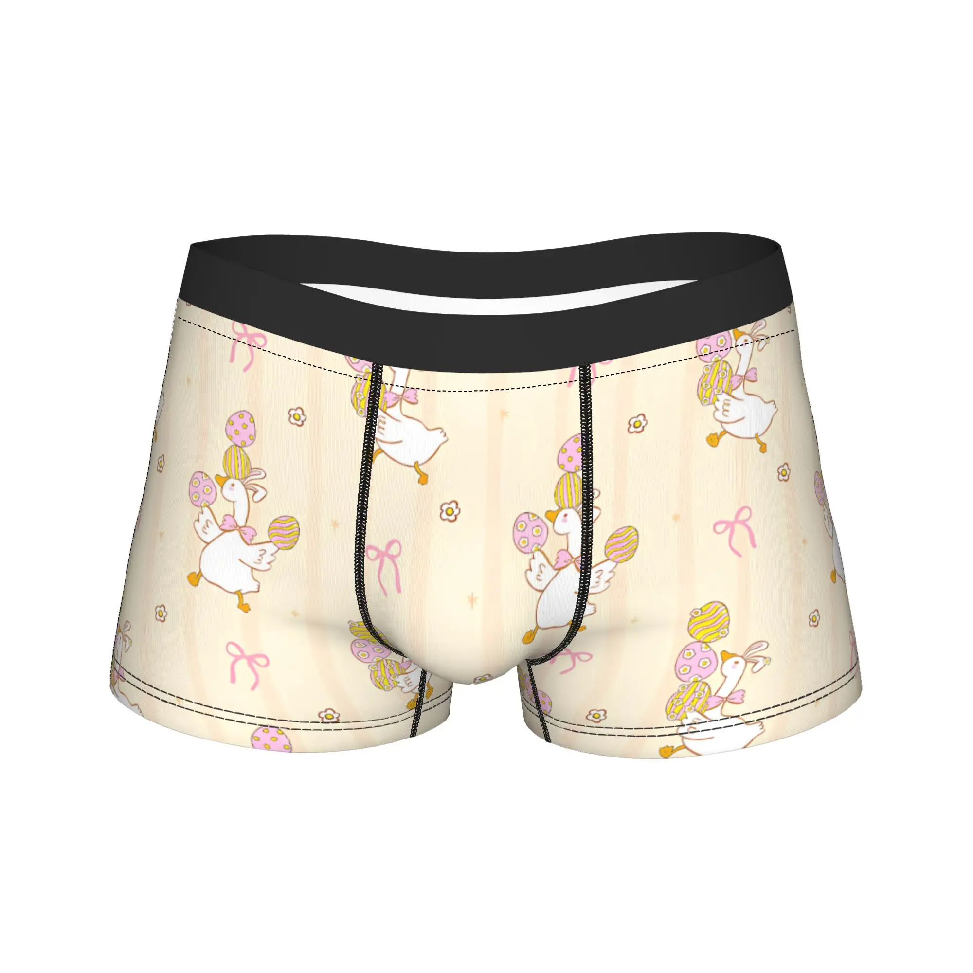 Cute Spring Cottagecore Goose Underwear  Males Shorts Briefs Sexy Soft Boxer Shorts Quality Pattern Large Size Underpants