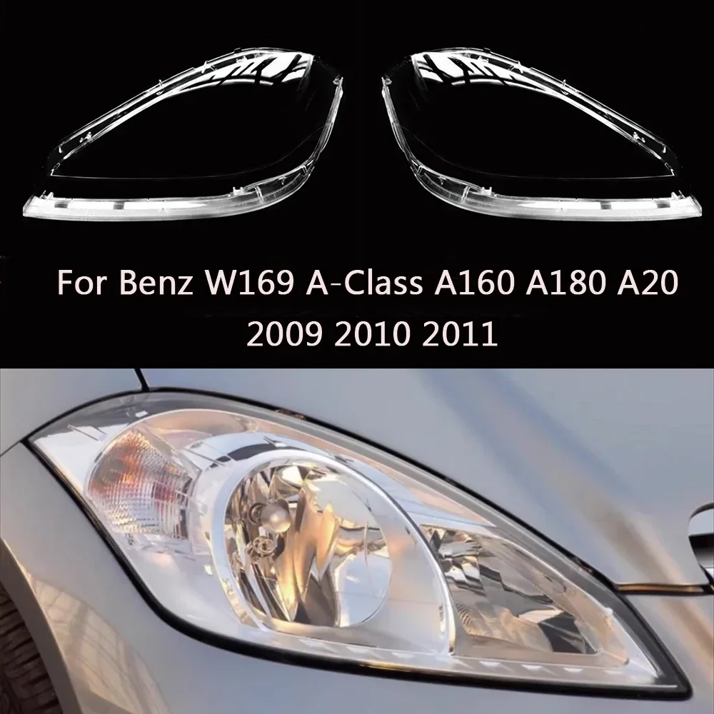

HTTCY крышка фары для Benz W169 A-Class A160 A180 A20 2009 2010 2011, линза фары, абажур, замена оригинального стекла