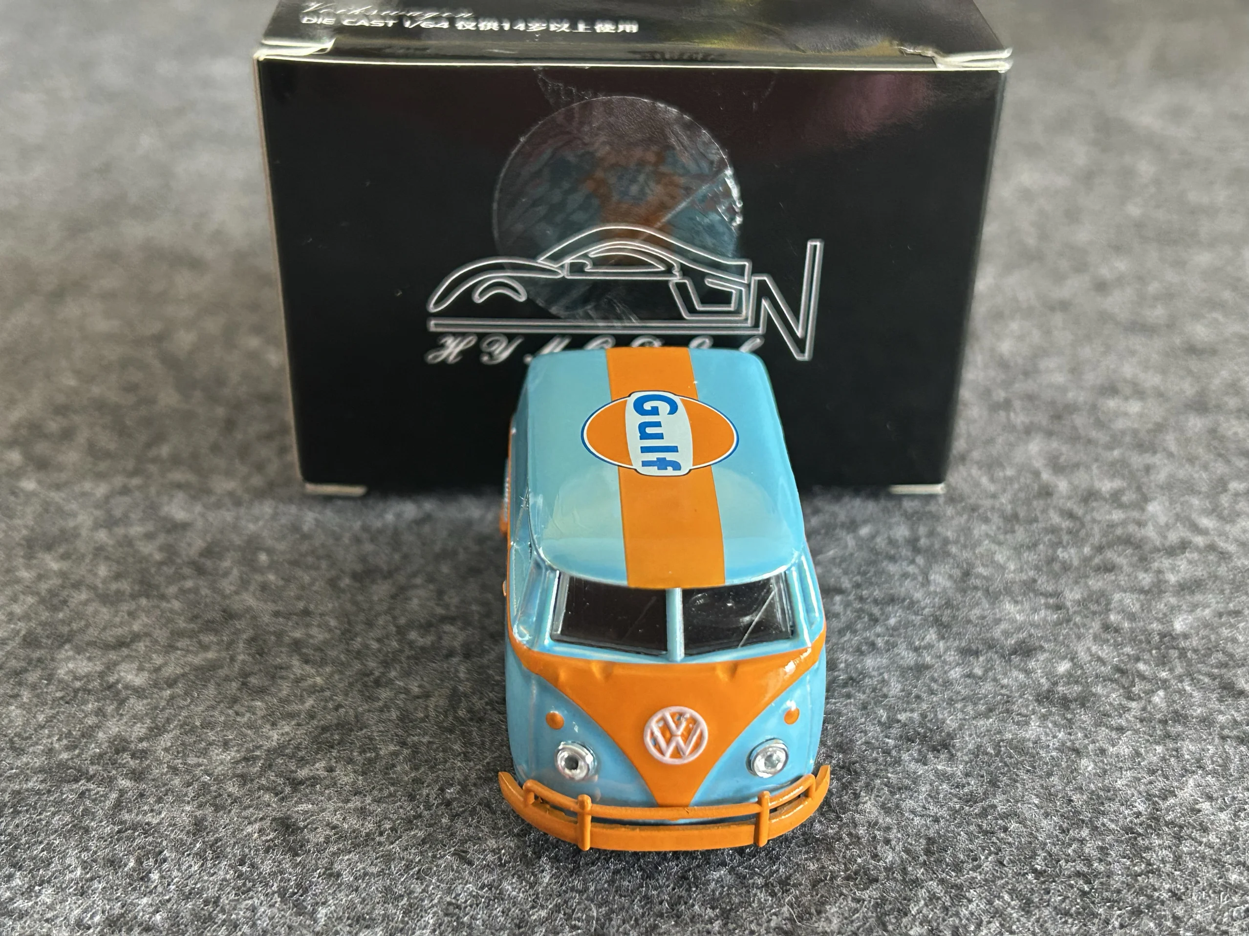 Diecast 1:64 Maßstab VW T1 Van Short Axis Concept Modifiziertes Automodell Sammlerspielzeug Geschenk Souvenir Display Ornament