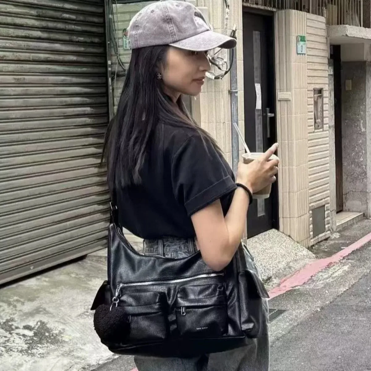 حقيبة كتف للركاب تحت الإبط بتصميم سرج 2025