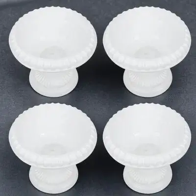 

4Pcs Small European Flower Containers Roman Style Plant Holders for Balcony Garden Wedding Display Mini Roman Flower Pot