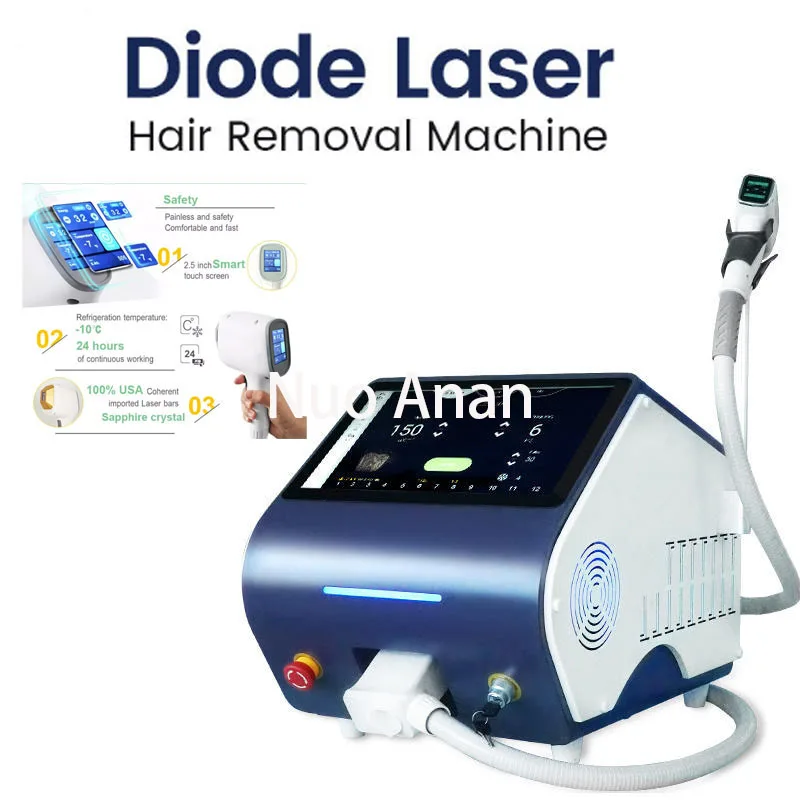 2024s Hot Sale Ice Painless Freezing Point Hair Removal Diode Laser Hair Removal 808nm Diode Laser Hair Removal Machine