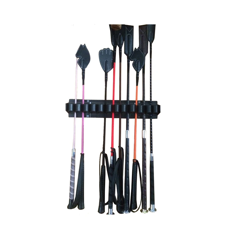 Stable Whip Rack: Wall-mounted Holder for Horse Riding Whips; Equestrian Accessory Accommodates 12 Whips