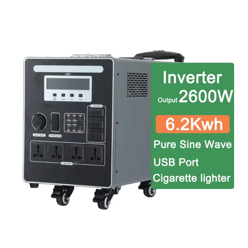 3000W Emergency Portable Power Station, High-speed Fast Charging Solar Generator, Solar Home Energy System With Inverter