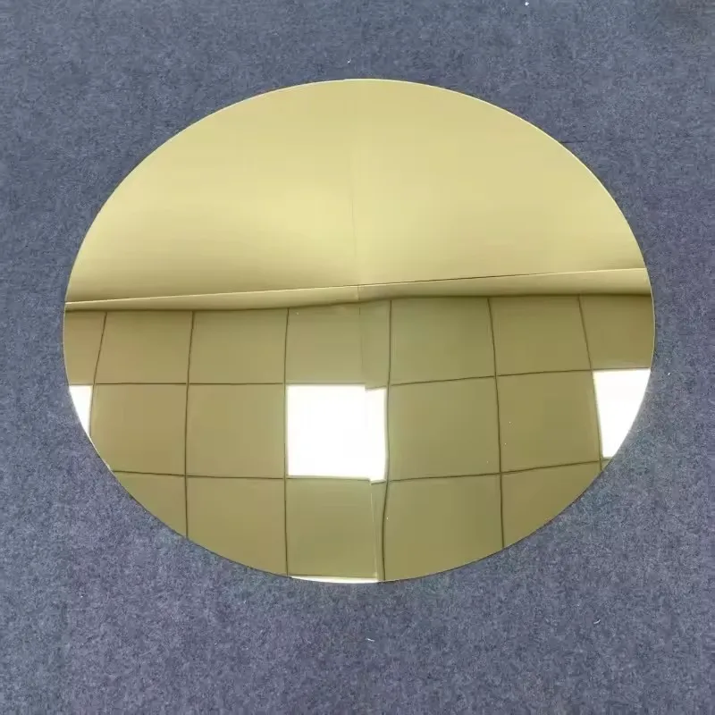 Goldene Acryl-Spiegelplatte für Runde Tische, Desserttisch, Blumentisch, Party-Begrüßungsbereich, Dekorationszubehör – Detail 6