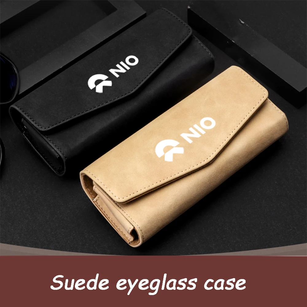 

For Nio ES8 ES6 EC6 ET7 2020-2025 Accessories Suede Car mounted glasses case glasses clip decoration storage modification