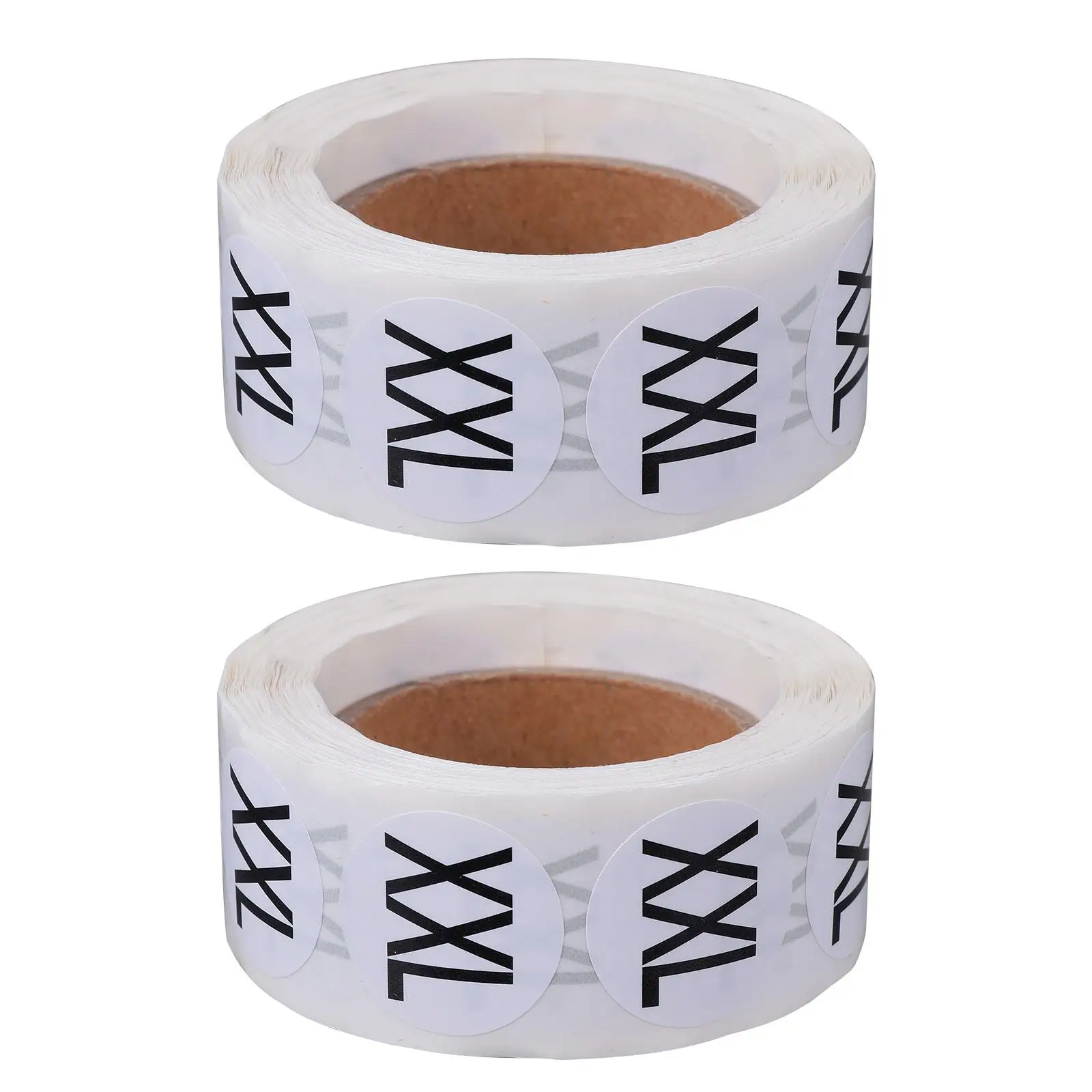 2Rolls Adhesive Paper Stickers Round Clothing Labels for Kids Round Sticker Tshirts Baby Clothing Label Folder Tag