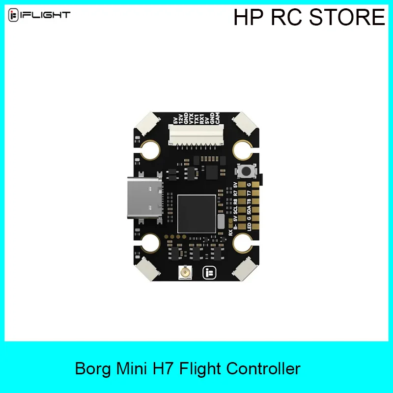 iFlight Borg Mini H7 Flight Controller Built-in ELRS 2.4G RX ICM42688 Gyro 32MB Blackbox for FPV Racing Drone Quadcopter