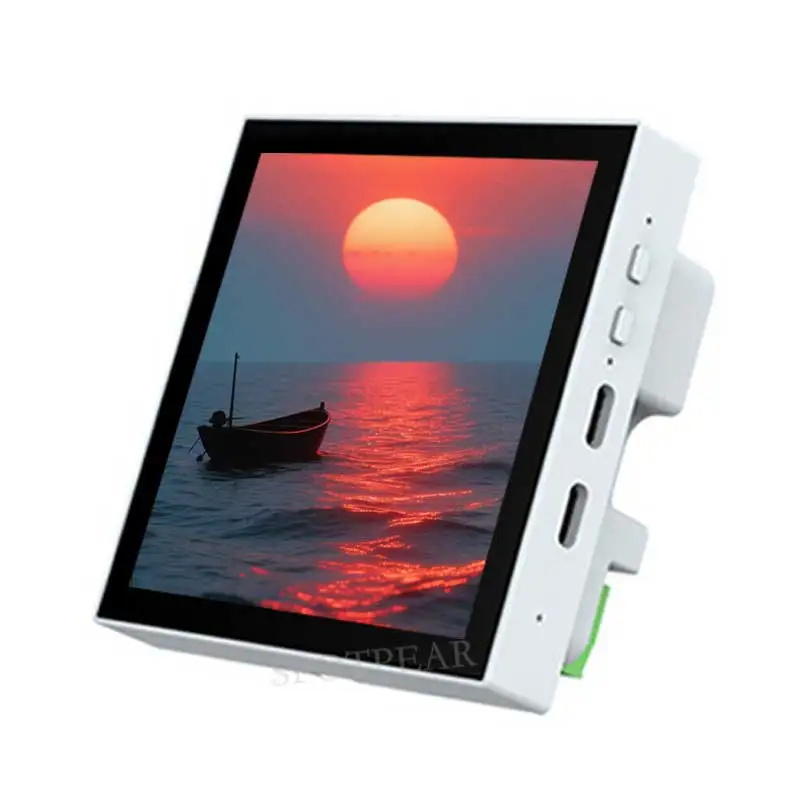 ESP32-P4 Smart 86 TV Box Development Board 4 Zoll Display TouchScreen 720x720 RS485 Relaiskamera RJ45 ETH