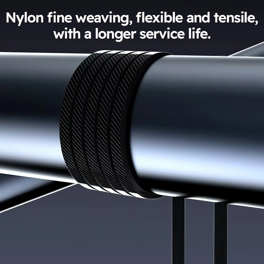 2 قطعة كابل بيانات ميكانيكي سريع الشحن بقدرة 120 وات 3 في 1 مناسب لهواتف iPhone وXiaomi كابل شحن متعدد المنافذ #3