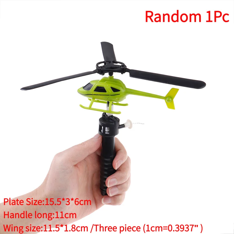 Random 1Pc Children aviation model handle pull plane outdoor toys for baby helicopter toy‘