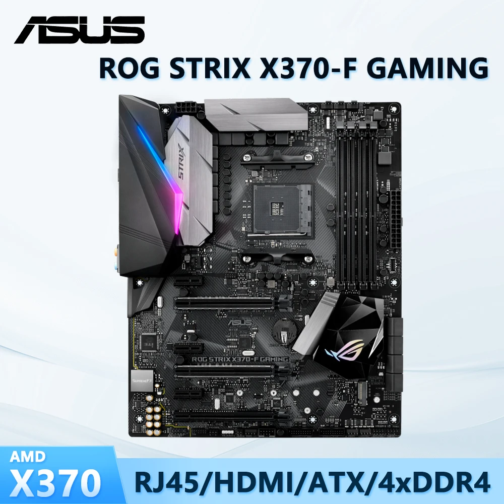 

X370 Motherboard ASUS ROG STRIX X370-F GAMING for Ryzen 7 5700x 5700x3d 5800x3d AM4 Motherboard for Ryzen 5 5600 5600G 5500 3600