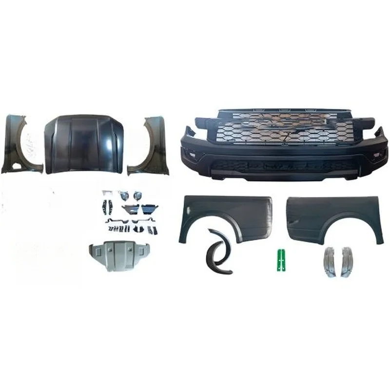 High Quality 4X4 Pickup Front Bumper Facelift Body Kit For Ranger T6 T7 T8 Upgrade To 2023 Ranger Raptor Exterior Accessories
